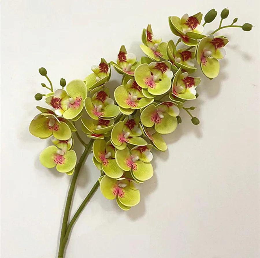 Real Touch Artificial Orchid – 21-Head Mini Phalaenopsis Branch Artificial Flower Branch Axl 12
