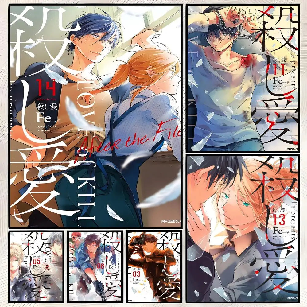 Koroshi Ai Anime Self-Stick Wall Poster – HD Waterproof Art Anime Wall Poster Axl