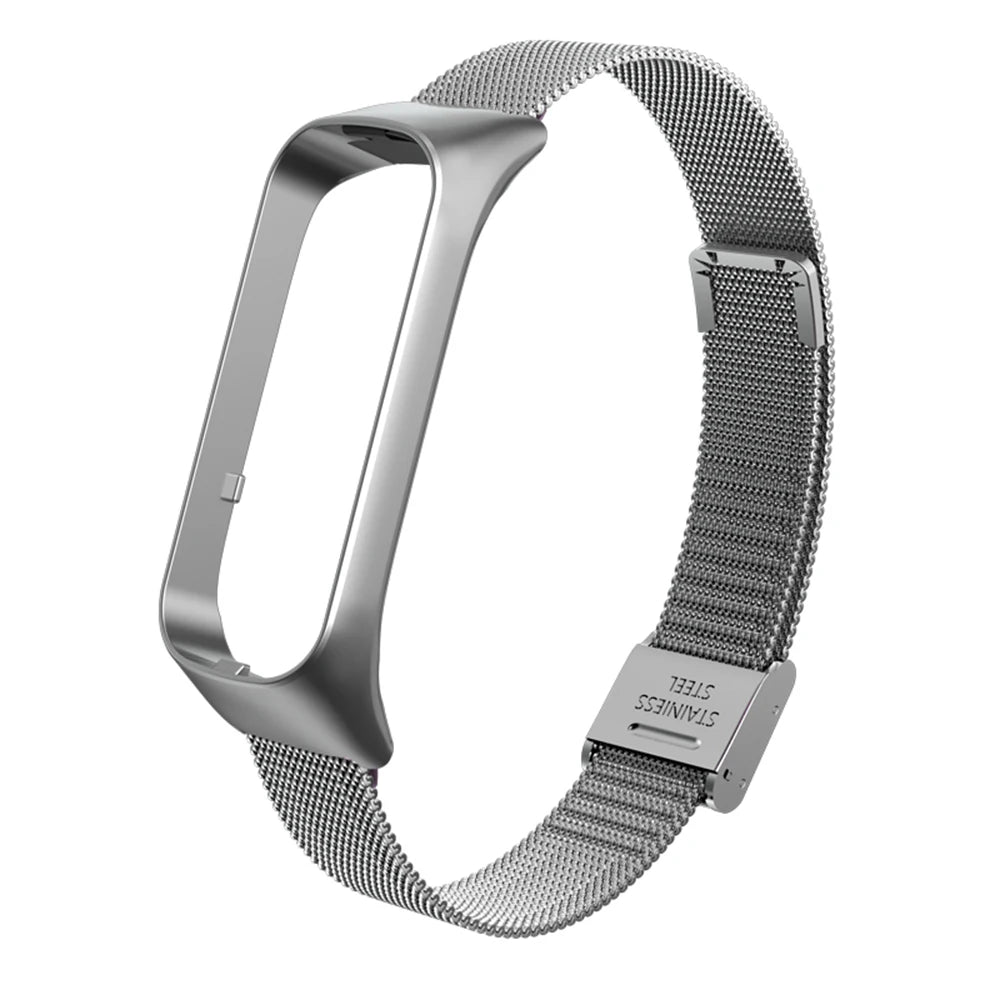 Stainless Steel Band for Samsung Galaxy Fit 2 R220 | Metal Strap Smart Watch Band Axl silver