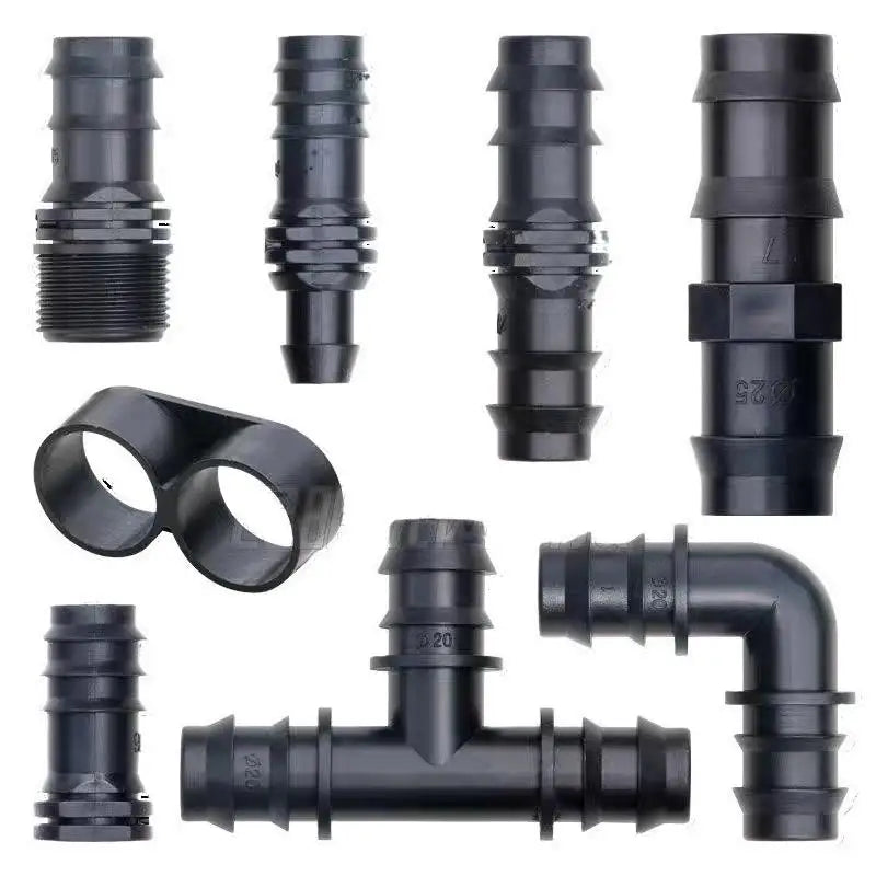 20-Pc Drip Irrigation Connector Kit – 16mm & 20mm Tees, Elbows Irrigation Connector Kit Axl