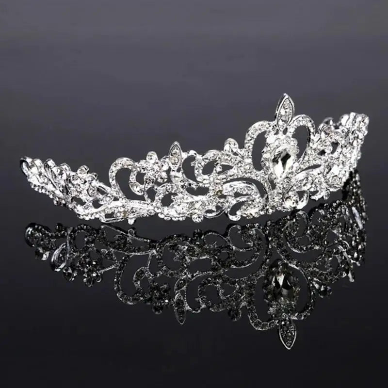 Luxury Diamond Crown Tiara – Bridal Wedding Princess Headpiece Bridal Crown Tiara Axl