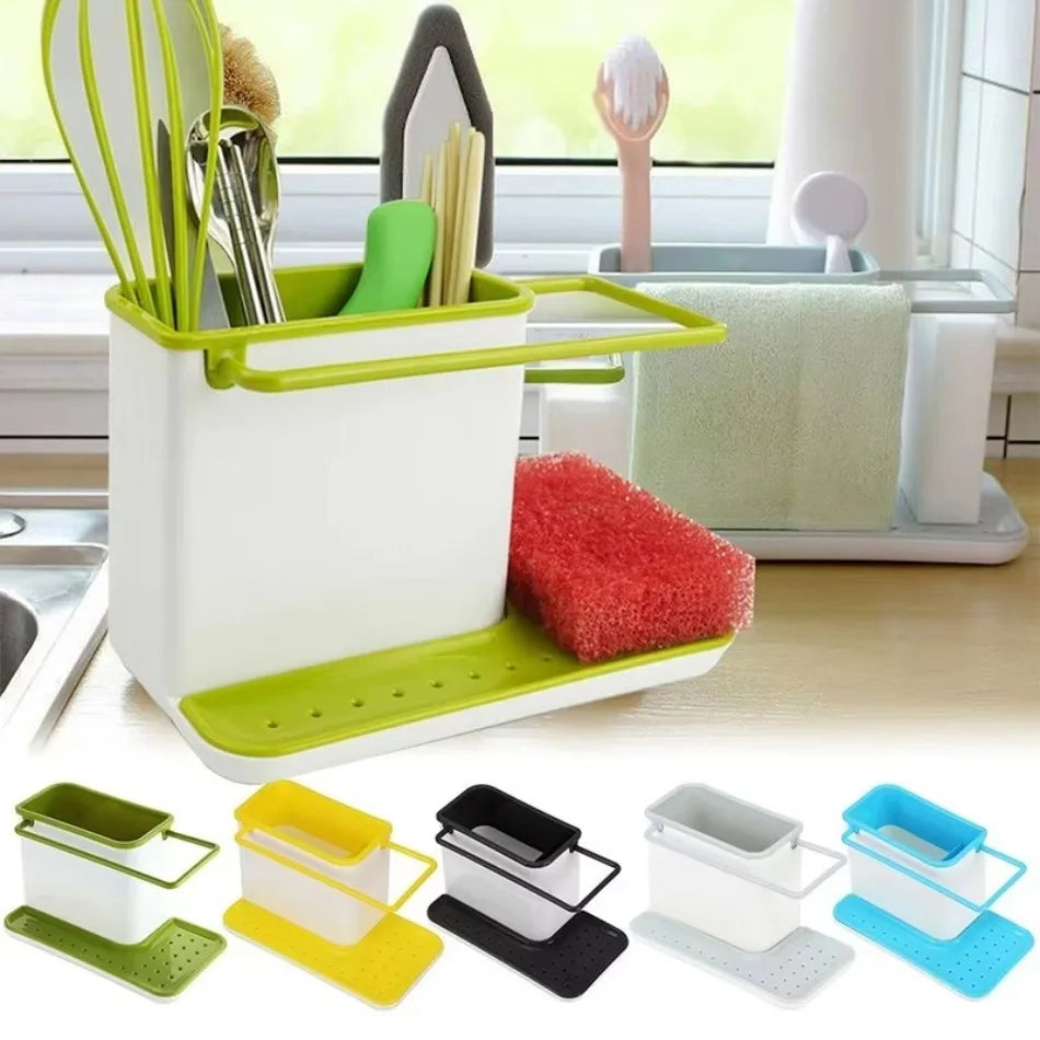 Kitchen Sink Shelf Organizer – Drip Rack & Storage Holder Kitchen Sink Organizer Axl