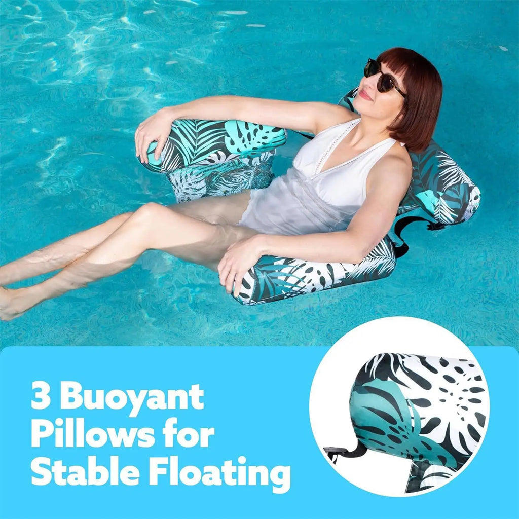 Inflatable Pool Float Chair for Beach, Lake & Pool Lounging Inflatable Pool Float Axl
