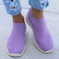 HAJINK Women's Slip-On Sneakers – Breathable Casual Sports Shoes Slip-On Sneakers Axl Purple 38