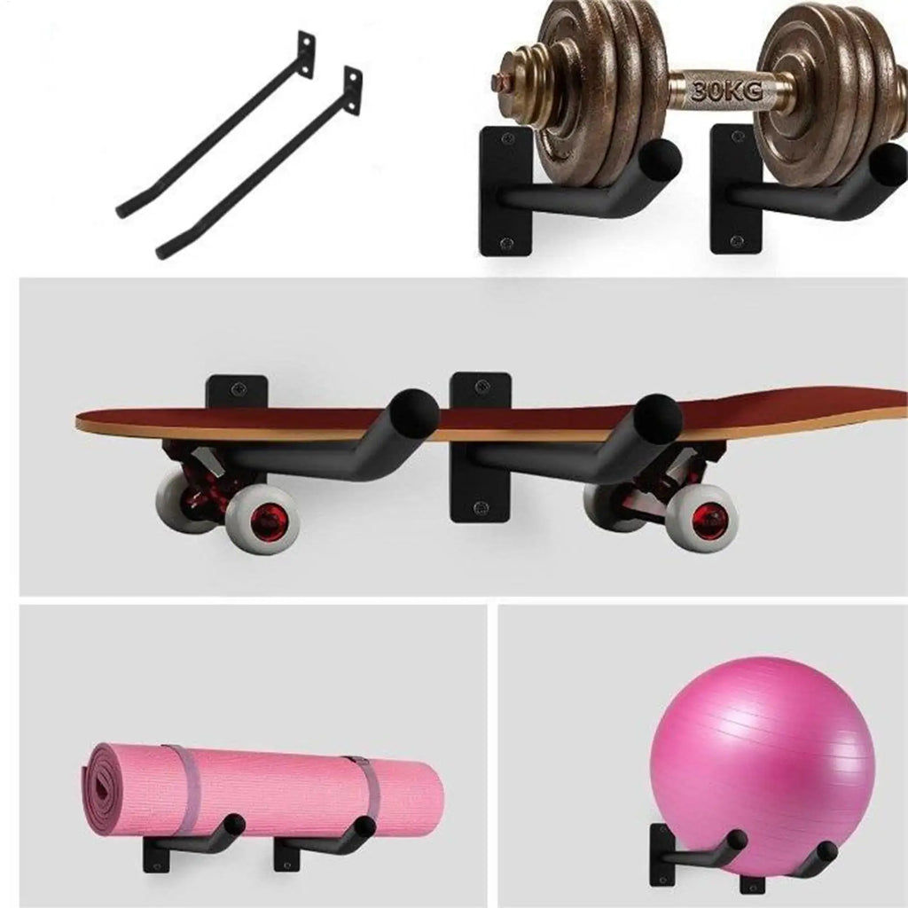 Exercise Ball Wall Mount Holder Pack of 2 – Home Gym Storage Ball Wall Mount Holder Axl