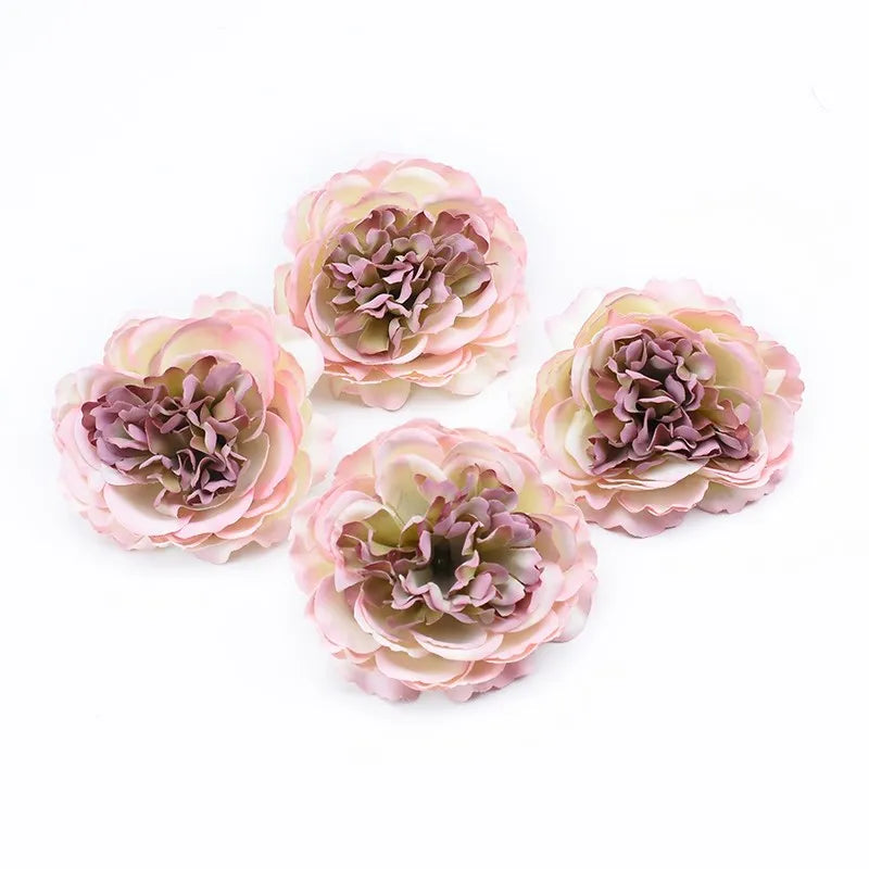 Silk Peony Artificial Flower Heads 5/10 Pcs – Wedding & Home Decor Artificial Silk Flowers Axl 7 10pieces