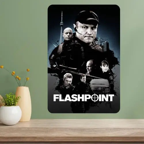 Flashpoint TV Show Metal Poster Sign | Retro Aluminum Wall Art Metal Wall Sign Axl aluminum sign aluminum 14x20cm