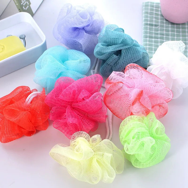 10-Pack Exfoliating Mesh Bath Sponge Puff Balls – Random Colors Bath Sponge Puff Axl