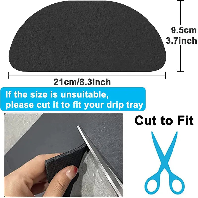 Fridge & Coffee Machine Drip Tray Mats | Absorbent Non-Slip 2/4 Pack Drip Tray Mat Axl