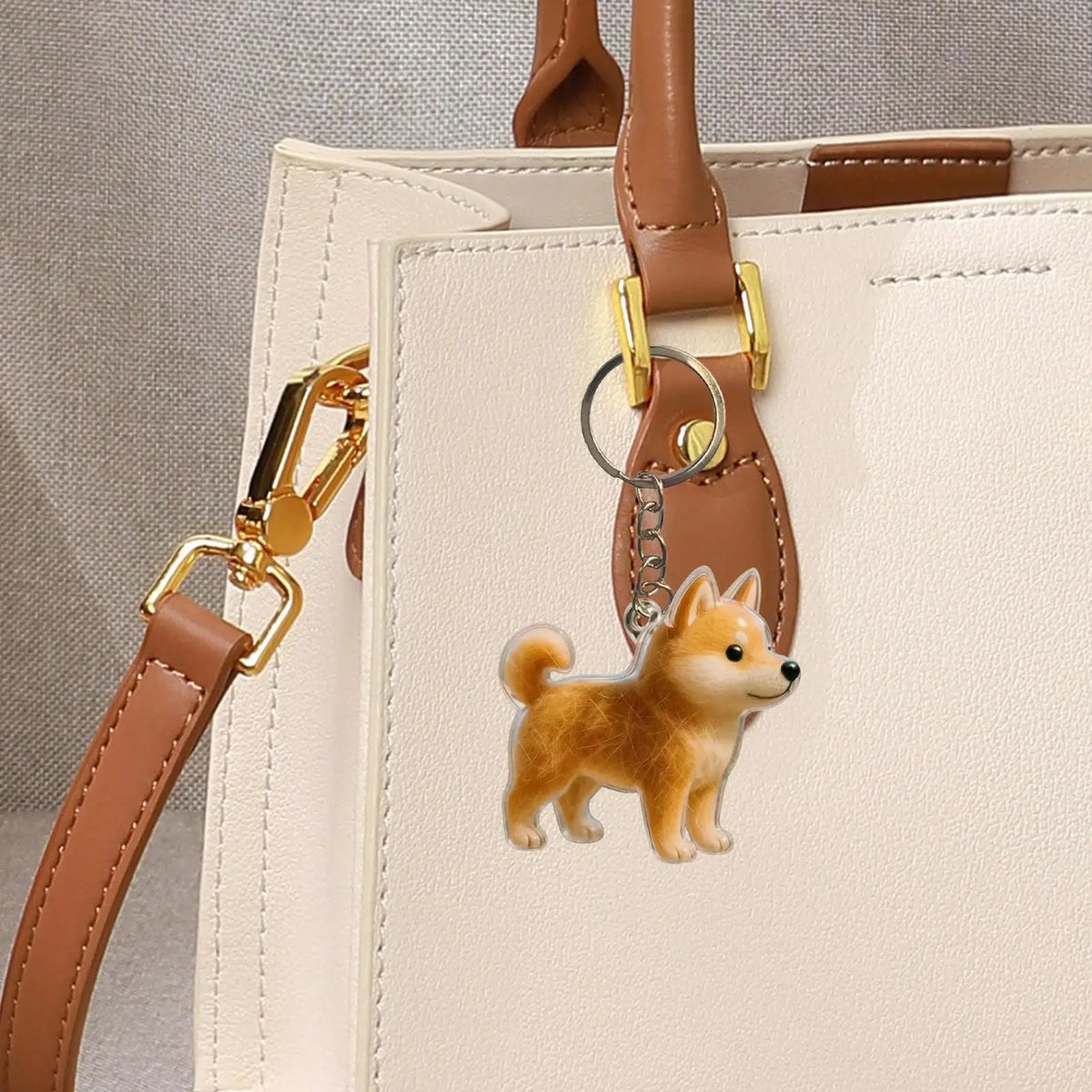 Pet Hair Keepsake Keychain – Dog Memorial Charm Container Keepsake Keychain Charm Axl