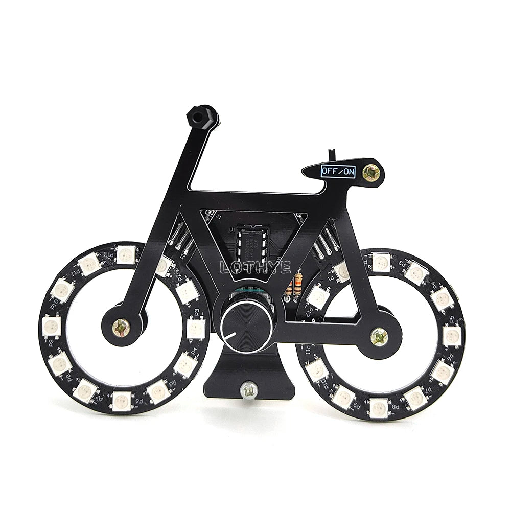 DIY LED Bicycle Soldering Kit – 7-Color RGB Flowing Light DIY Soldering Kit Axl
