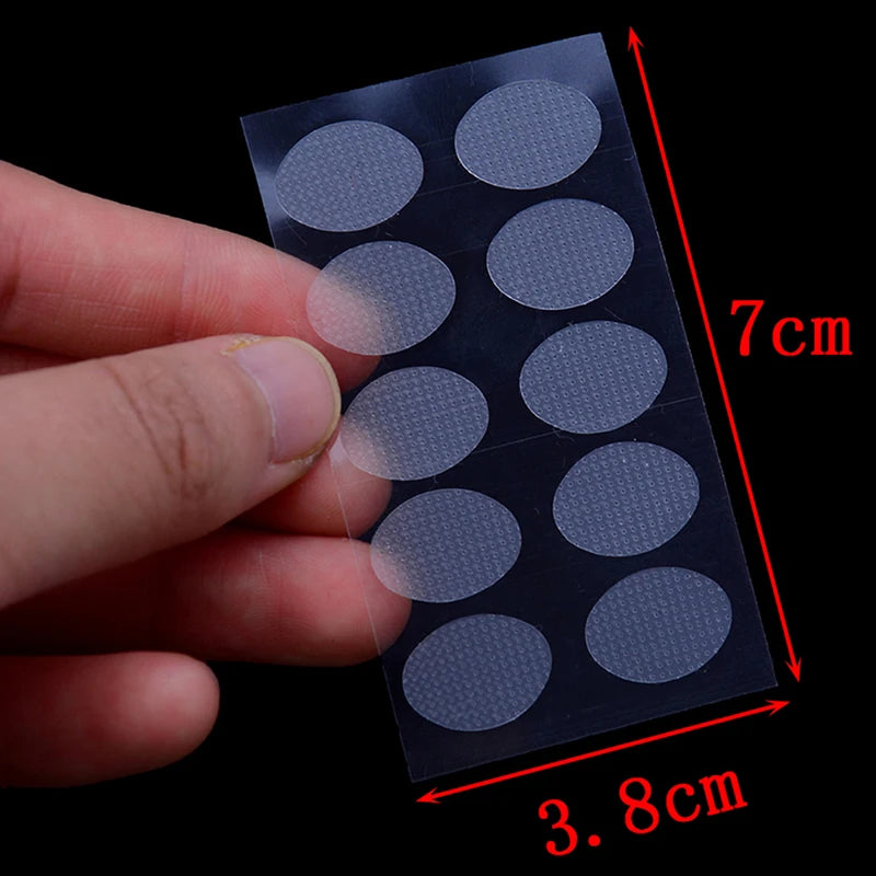 Ear Lobe Support Tape – 100 Invisible Patches (10 Sheets) Ear Lobe Support Tape Axl