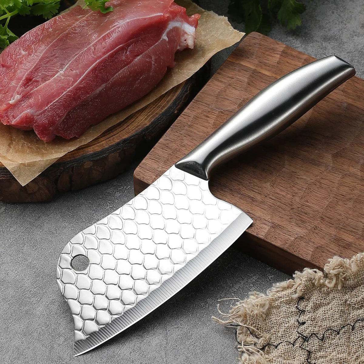 SHENJIU Forged Stainless Steel Utility Kitchen Knife Kitchen Utility Knife Axl