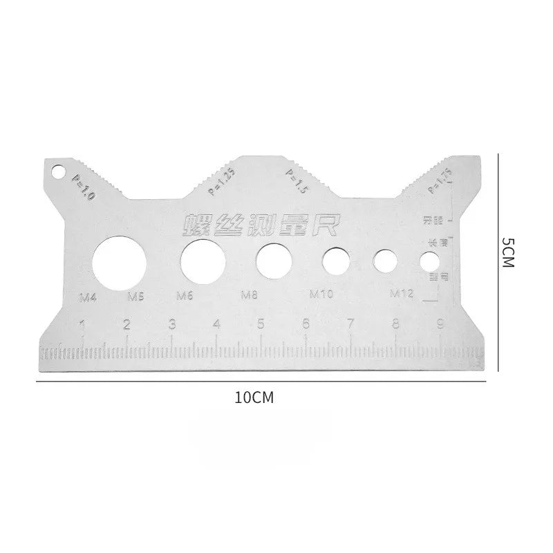 Screw Thread Pitch Gauge – Stainless Steel Metric Tool Thread Pitch Gauge Axl A2