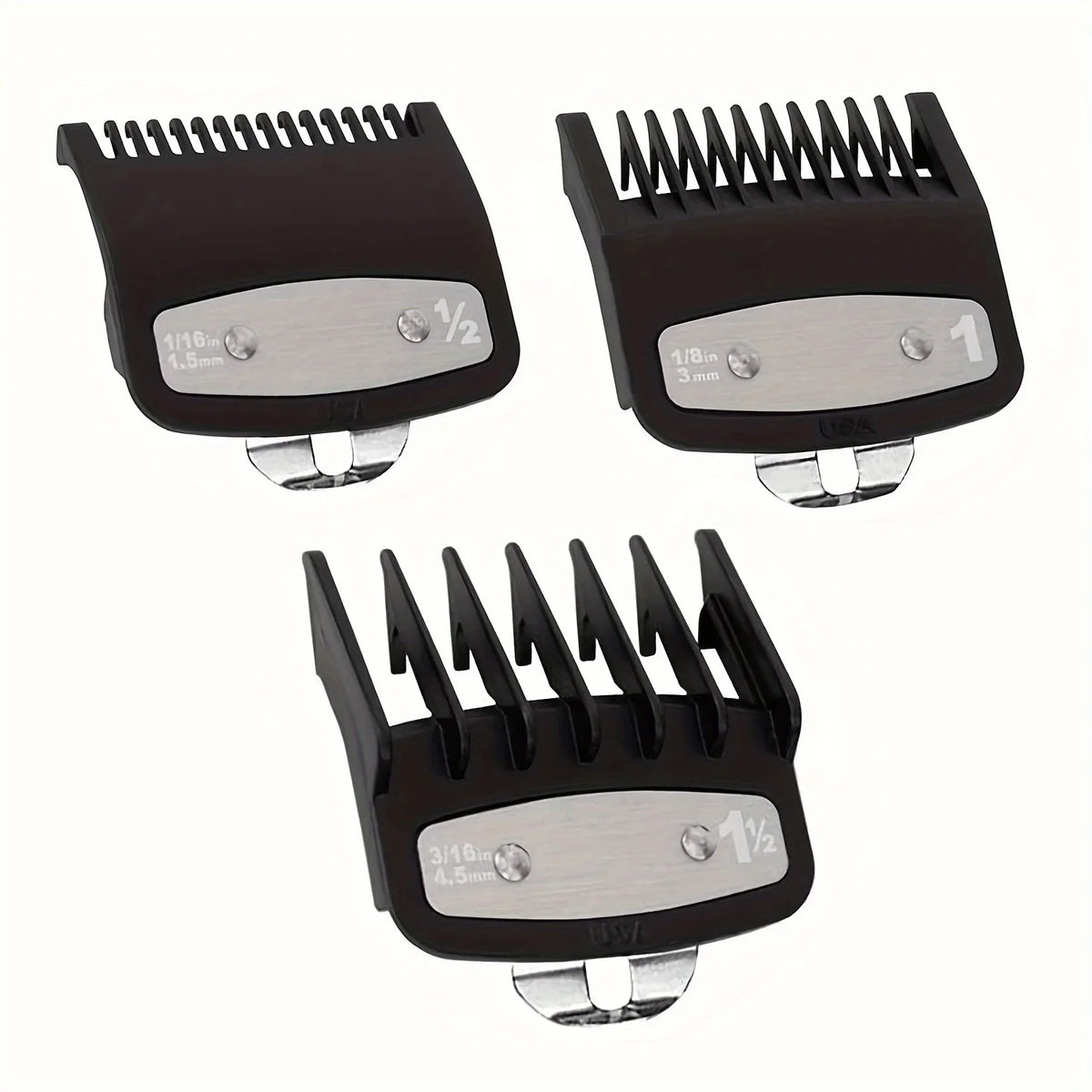 3-Piece Hair Clipper Positioning Comb Set | Barber Guide Combs Clipper Guide Combs Axl