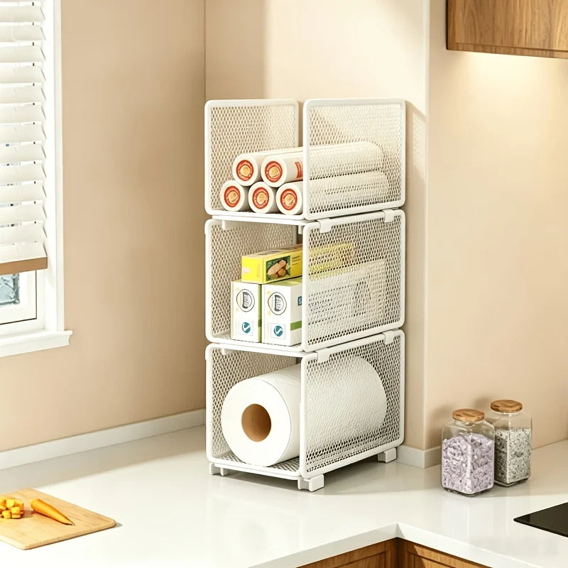 Stackable Kitchen Storage Baskets – Cabinet & Spice Organizer Kitchen Storage Baskets Axl