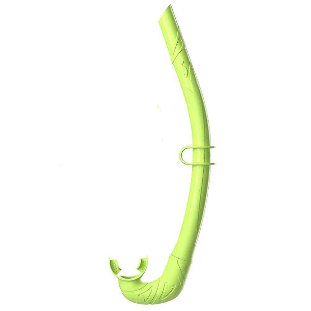 Soft Silicone Diving Snorkel – Arc-Bite Freediving Snorkel Diving Snorkel Axl lemon green
