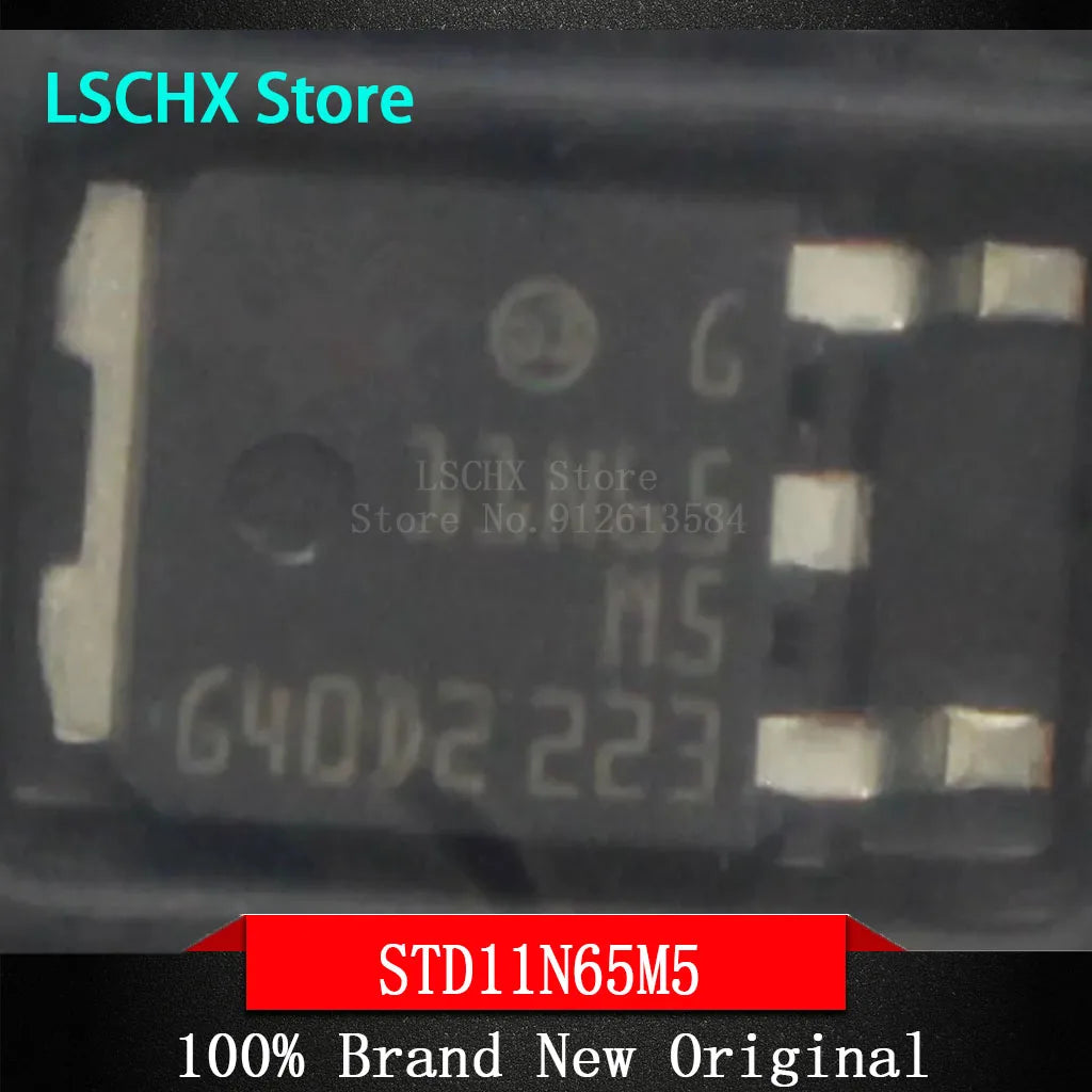 STD11N65M5 N-Channel MOSFET TO-252 – 10 Pack | 11N65M5 Power MOSFET Pack Axl