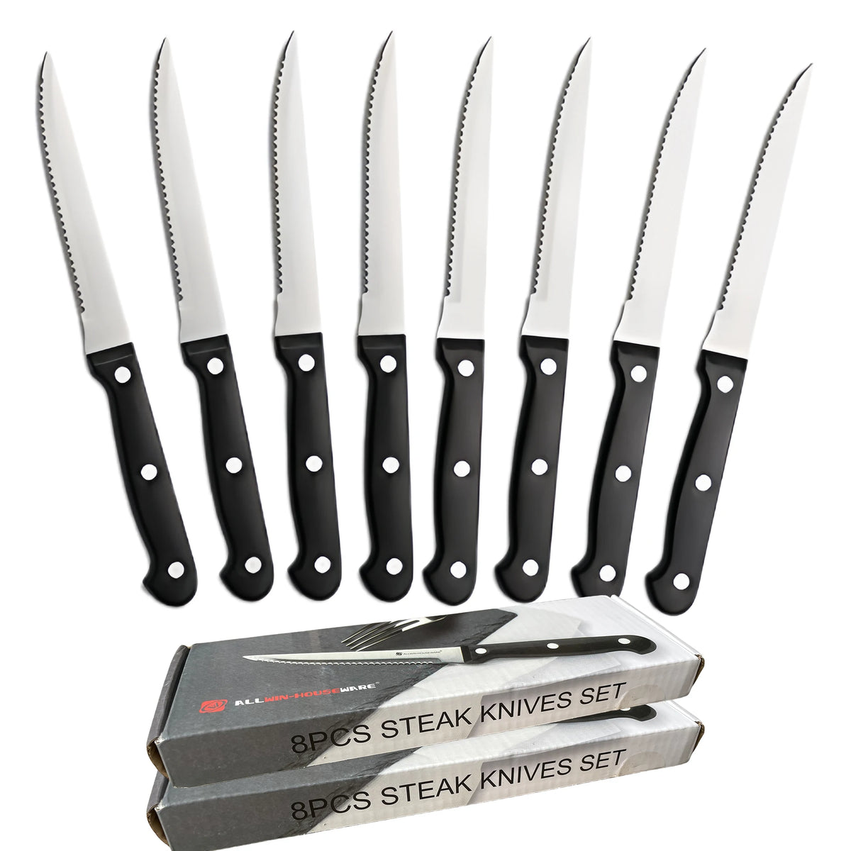 Steak Knives Set 4–16 Pcs | Serrated Stainless Steel Knives Steak Knives Set Axl 16 Pcs Steak Knife China Mainland