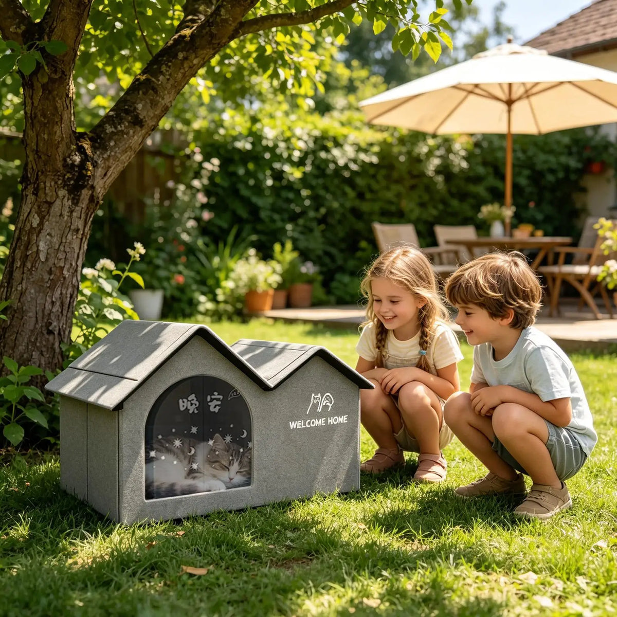 Cat Cooling House with Ice Pack – Leak-Proof Pet Shelter Pet Cooling House Axl