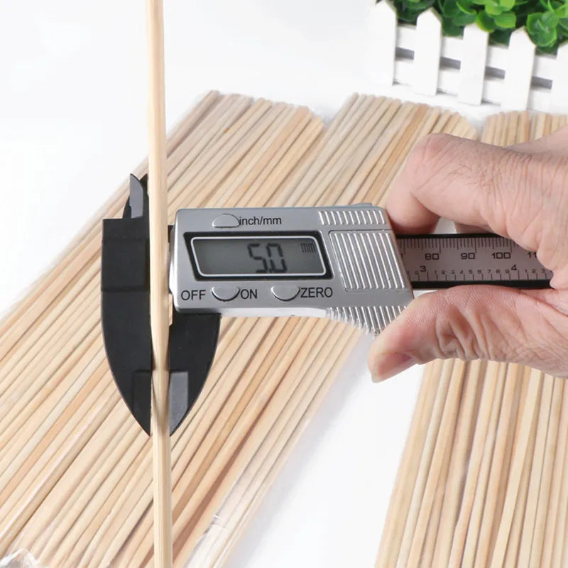 100 Pcs Bamboo BBQ Skewers 20cm 30cm 40cm – Grill Kabob Sticks BBQ Bamboo Skewers Axl