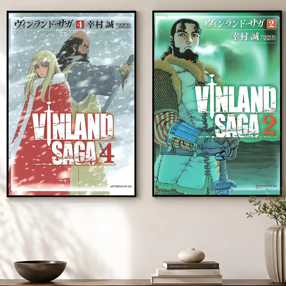 Vinland Saga Poster – Self-Adhesive Waterproof Wall Art Print Wall Art Poster Axl