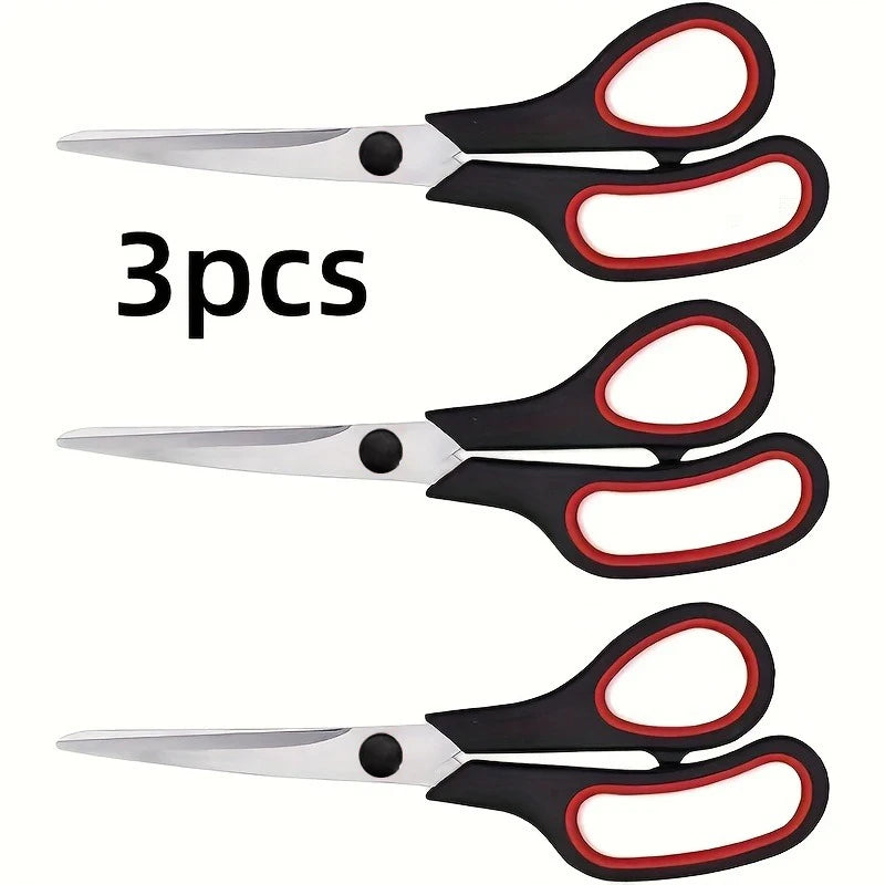 3-Piece Stainless Steel Scissors Set – Multi-Purpose Cutting Kit Scissors Set Axl