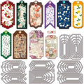 Metal Bookmark Tag Cutting Dies – Geometric Frame Scrapbook Set Craft Cutting Dies Axl AECH04-19254
