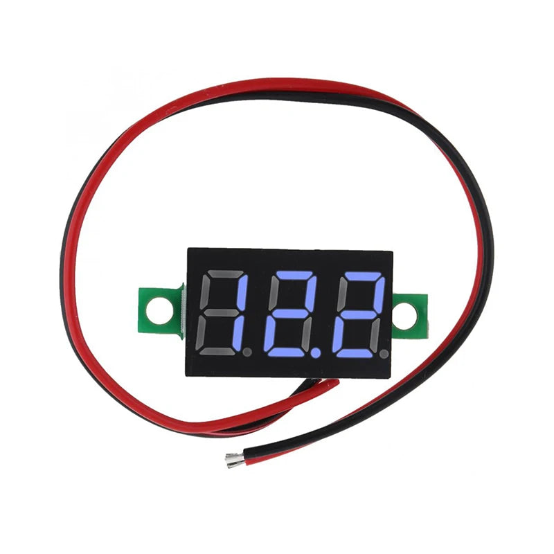Mini LED Digital Voltmeter DC 4.5V–30V Panel Voltage Meter Digital Voltmeter Axl Blue