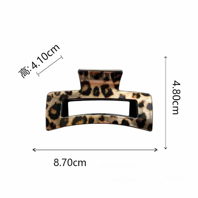 4-Pack Leopard Shark Hair Claw Clips – Thin & Thick Hair Hair Claw Clips Axl