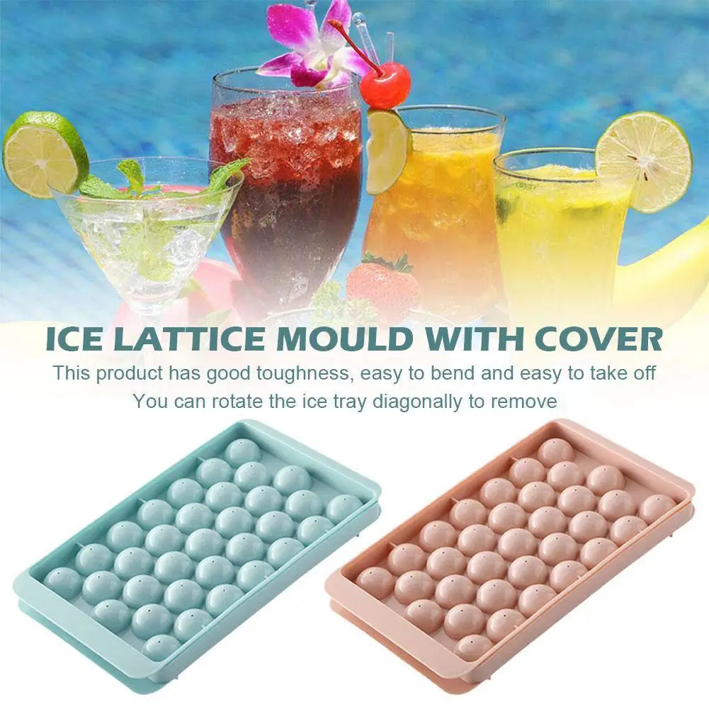 Round Ice Ball Maker Tray – Whiskey Sphere Mold | 2 Colors Ice Ball Mold Tray Axl