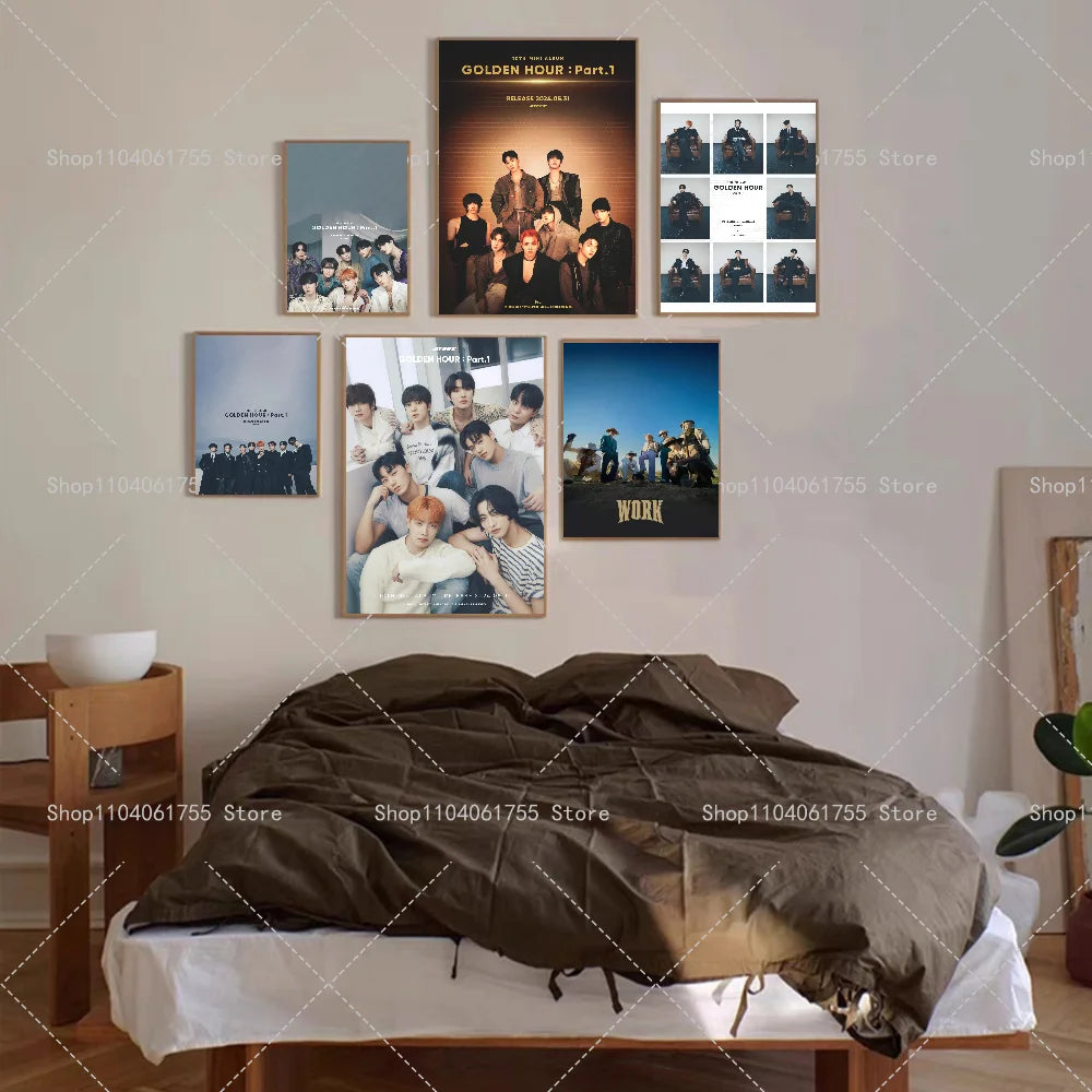 ATEEZ Wall Poster – Self-Adhesive Waterproof Art Sticker Decor Wall Art Poster Axl