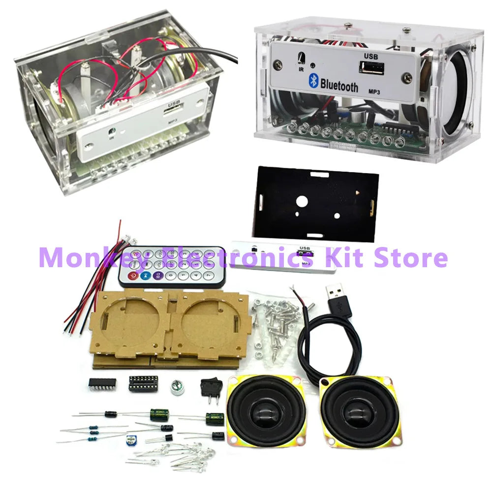DIY Bluetooth Stereo Speaker Soldering Kit – Acrylic Build DIY Speaker Kit Axl