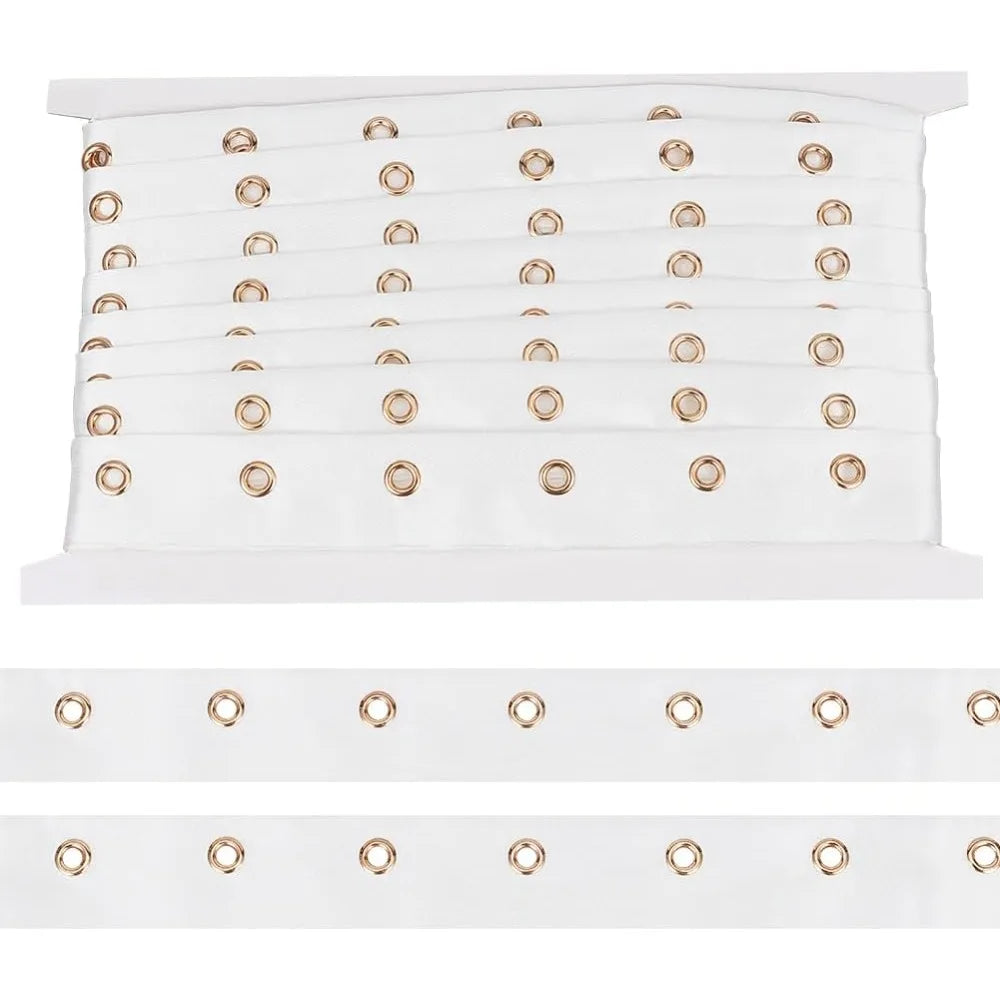Polyester Eyelet Twill Tape 25mm – Herringbone Ribbon Brass Eyelets Eyelet Twill Tape Axl AECH04-18379