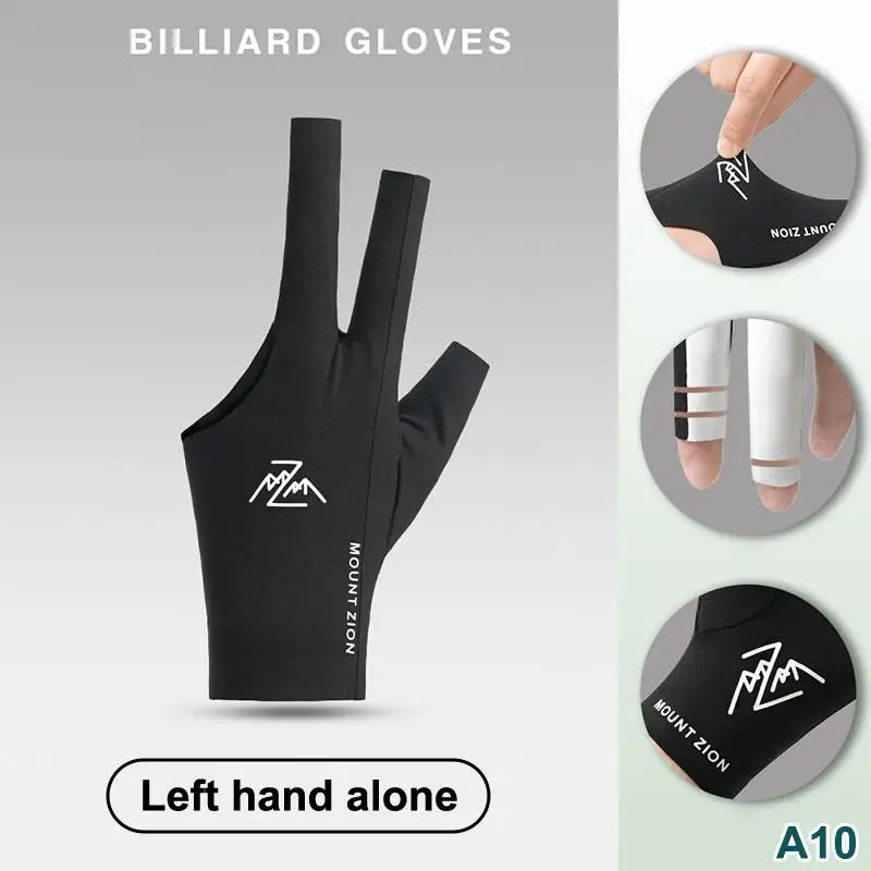 Fingerless Billiard Pool Glove – Breathable Ice Silk 3-Finger Billiard Cue Glove Axl A10