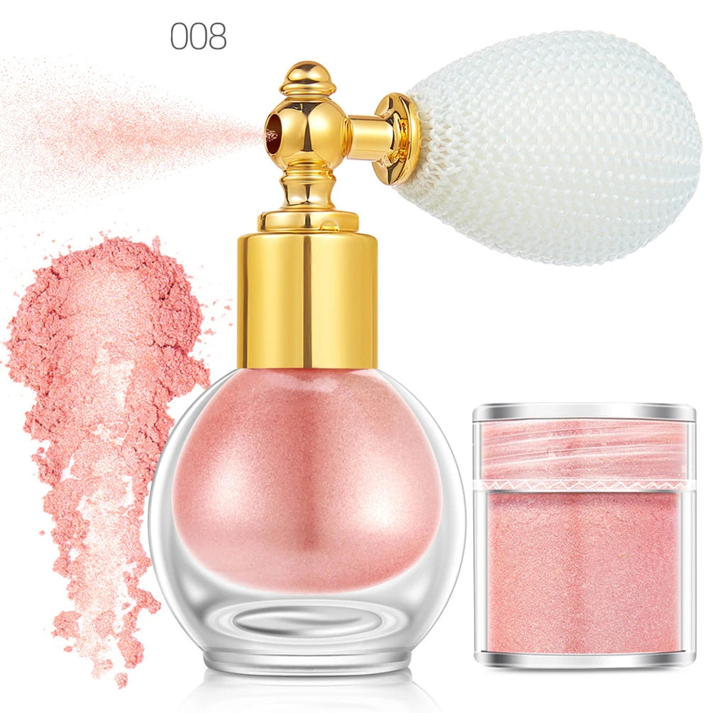 Vegan Pearl Glitter Highlighter Spray – Face & Body Makeup Glitter Highlighter Spray Axl 008 1pcs NO LOGO