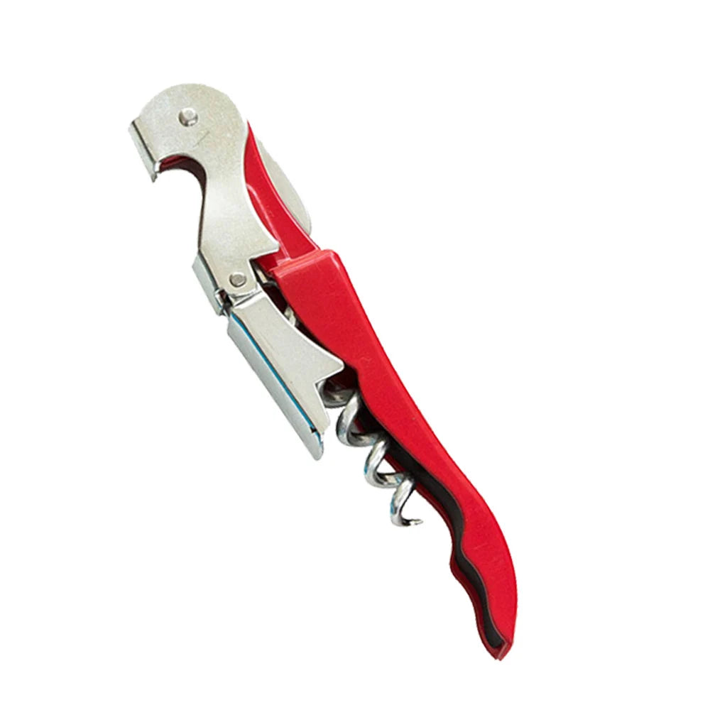 Stainless Steel Corkscrew & Bottle Opener – Multifunction Bar Tool Corkscrew Bottle Opener Axl Red