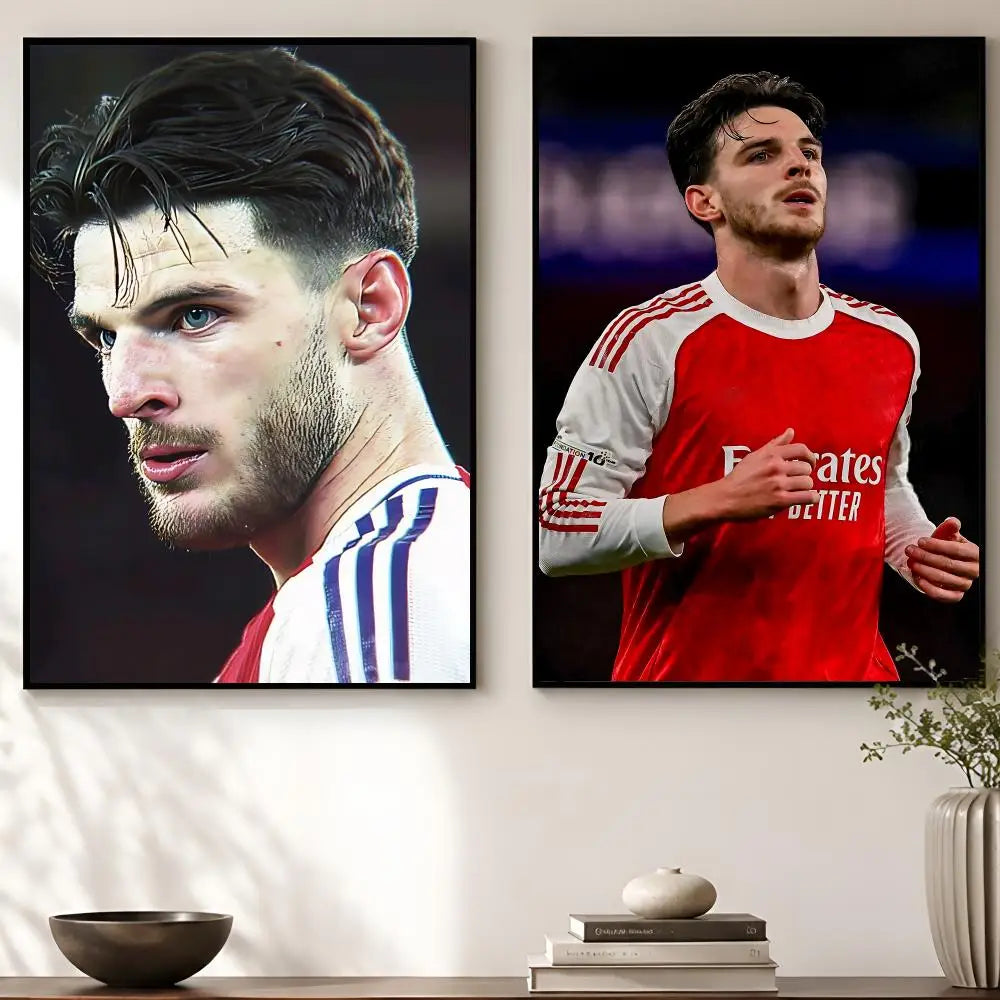 Declan Rice Football Poster – HD Self-Adhesive Wall Art Wall Art Poster Axl