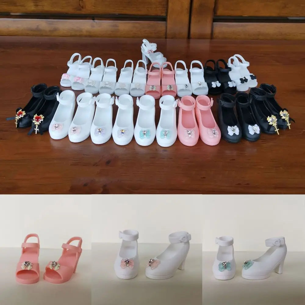 Miniature High Heel Sandals for 1/4 & 1/6 BJD Dolls – 6 Styles Doll Shoes Axl
