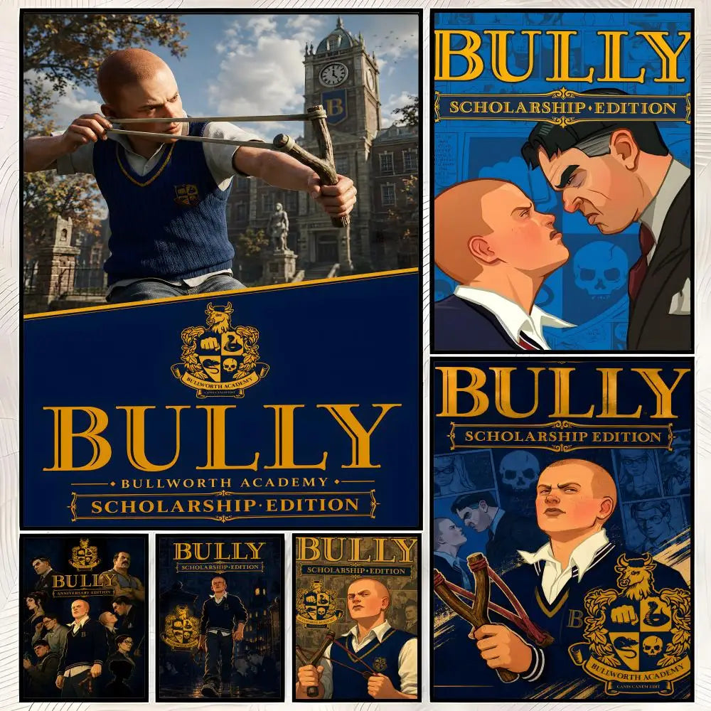 Bully Game HD PVC Self-Stick Wall Art Poster | Waterproof Decor Wall Art Poster Axl