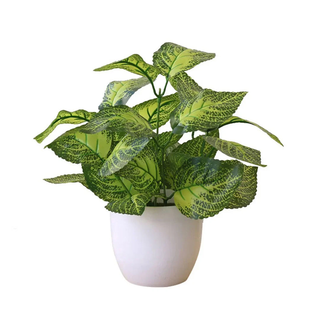 Artificial Potted Flower Bonsai | Plastic Desktop Plant Decor Artificial Flower Bonsai Axl A