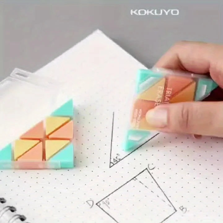 Multi-Pack Triangle Erasers – Pastel Colors for Sketching & School Pencil Eraser Set Axl