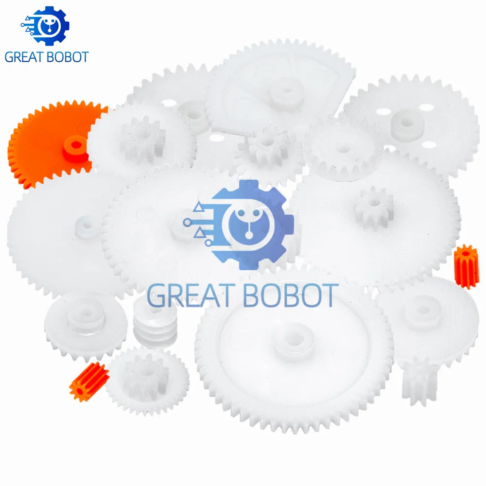 82PCS Toy Car Gear Kit – Motors, Gears, Axles & Belt Sleeves Toy Gear Kit Axl