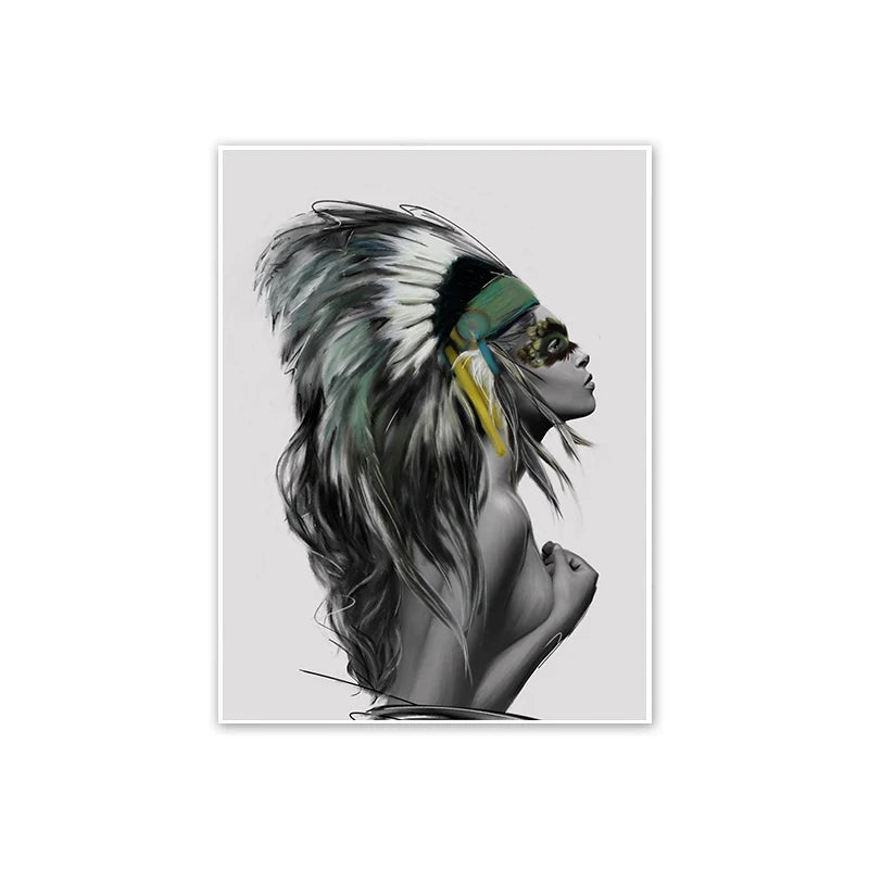 Women Butterfly Floral Wall Art Poster – Modern Home Décor Wall Art Poster Axl 13 42x30cm