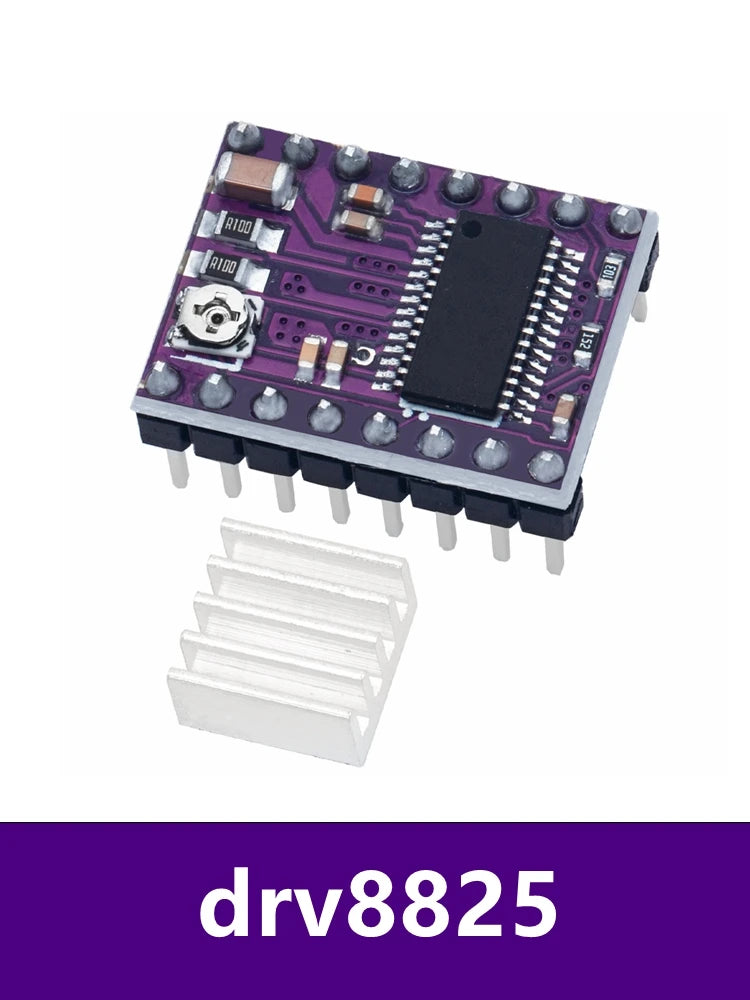 A4988 & DRV8825 Stepper Motor Driver with Heat Sink | RAMPS 1.4 Stepper Motor Driver Axl DRV8825