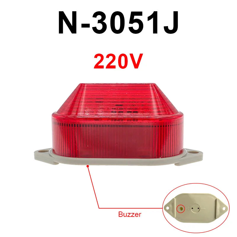 TB40 LED Buzzer Strobe Warning Light 12V 24V 220V IP44 Strobe Warning Light Axl Red-220V-Buzzer