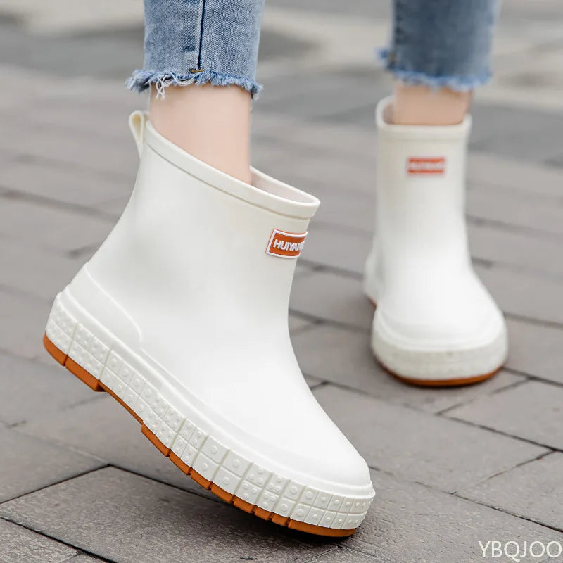 Women's Waterproof Anti-Slip Ankle Rain Boots – Lightweight Women's Rain Boots Axl