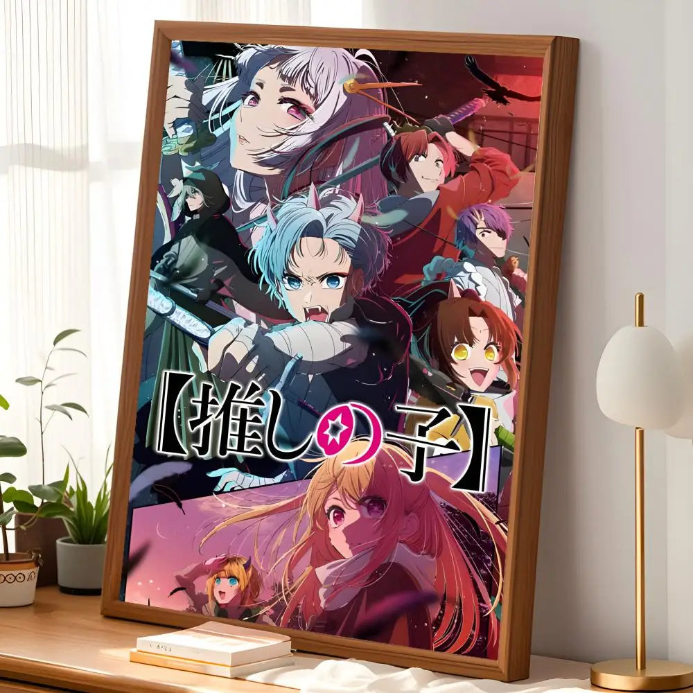 Oshi no Ko Anime Self-Stick HD PVC Wall Poster | Waterproof Anime Wall Poster Axl