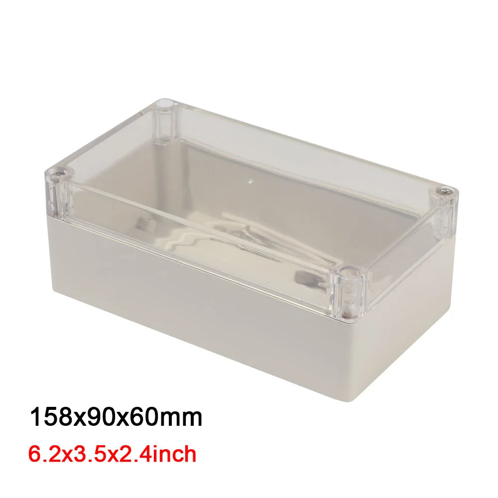 IP65 Waterproof ABS Junction Box – Transparent Cover Enclosure Electrical Enclosure Box Axl 158x90x60mm
