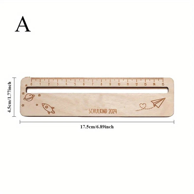 Wooden Reading Tracking Ruler – Text Guide Strip for Kids Reading Tracking Ruler Axl A